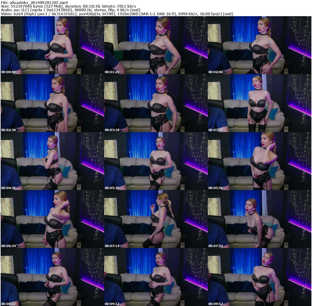 Preview thumb from alisaaleks on 2024-09-28 @ bongacams