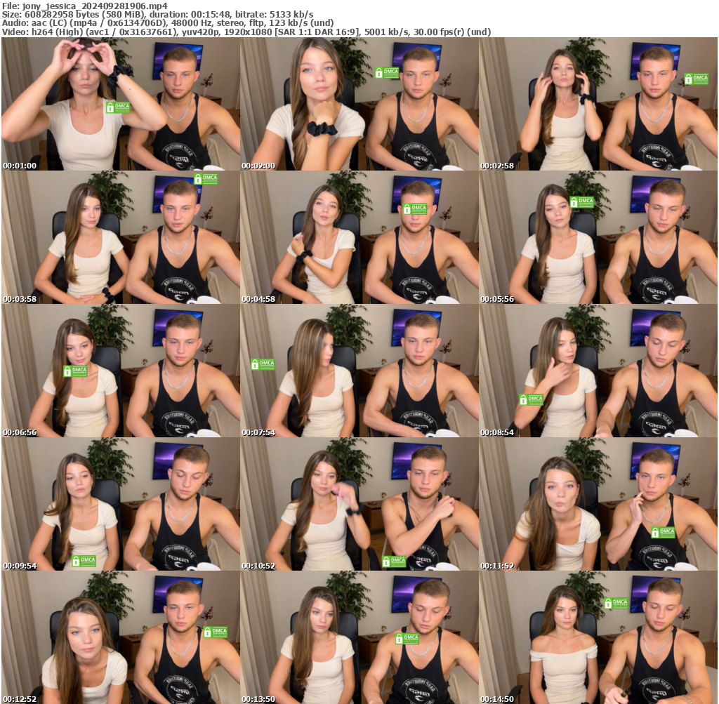 Preview thumb from jony_jessica on 2024-09-28 @ bongacams