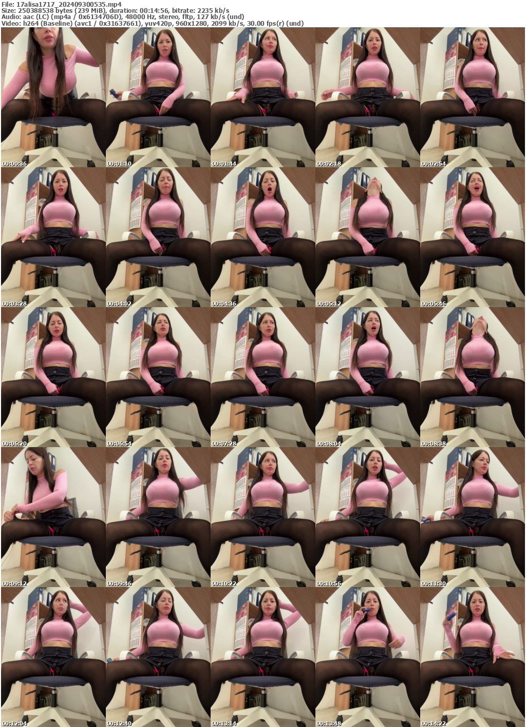 Preview thumb from 17alisa1717 on 2024-09-30 @ bongacams