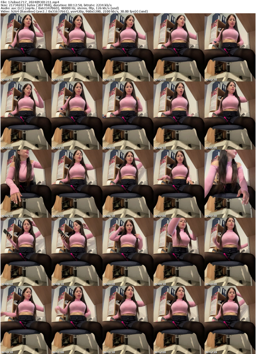 Preview thumb from 17alisa1717 on 2024-09-30 @ bongacams