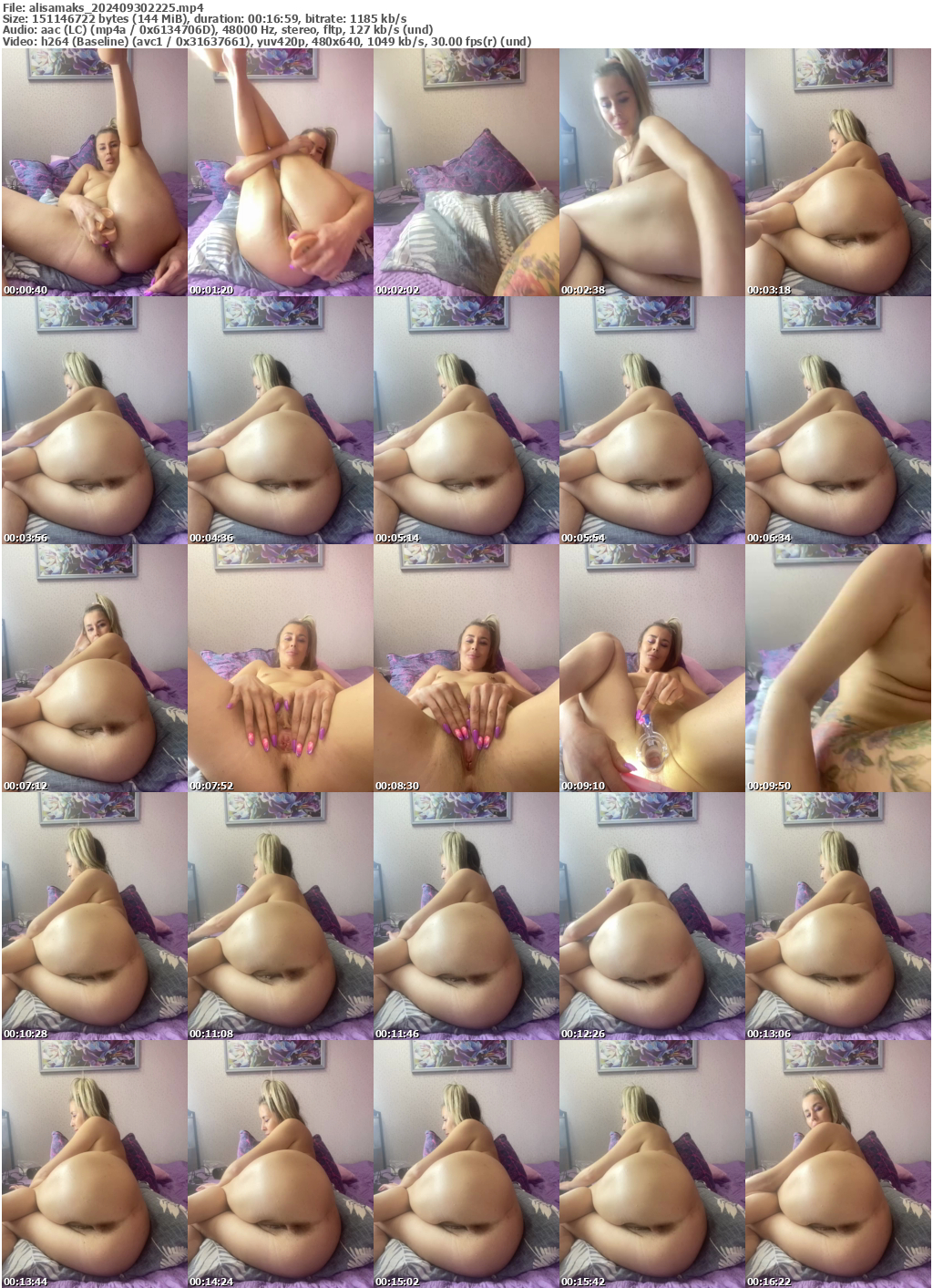 Preview thumb from alisamaks on 2024-09-30 @ bongacams