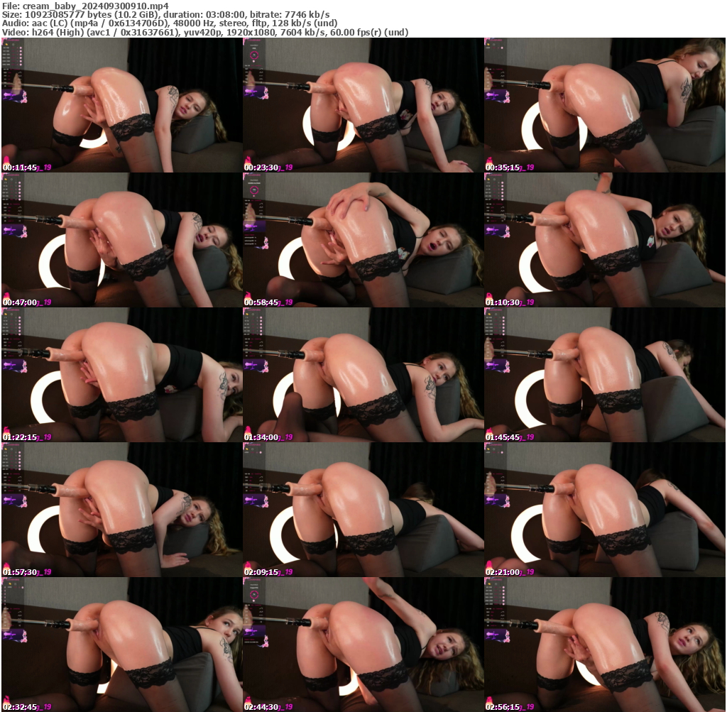 Preview thumb from cream_baby on 2024-09-30 @ bongacams