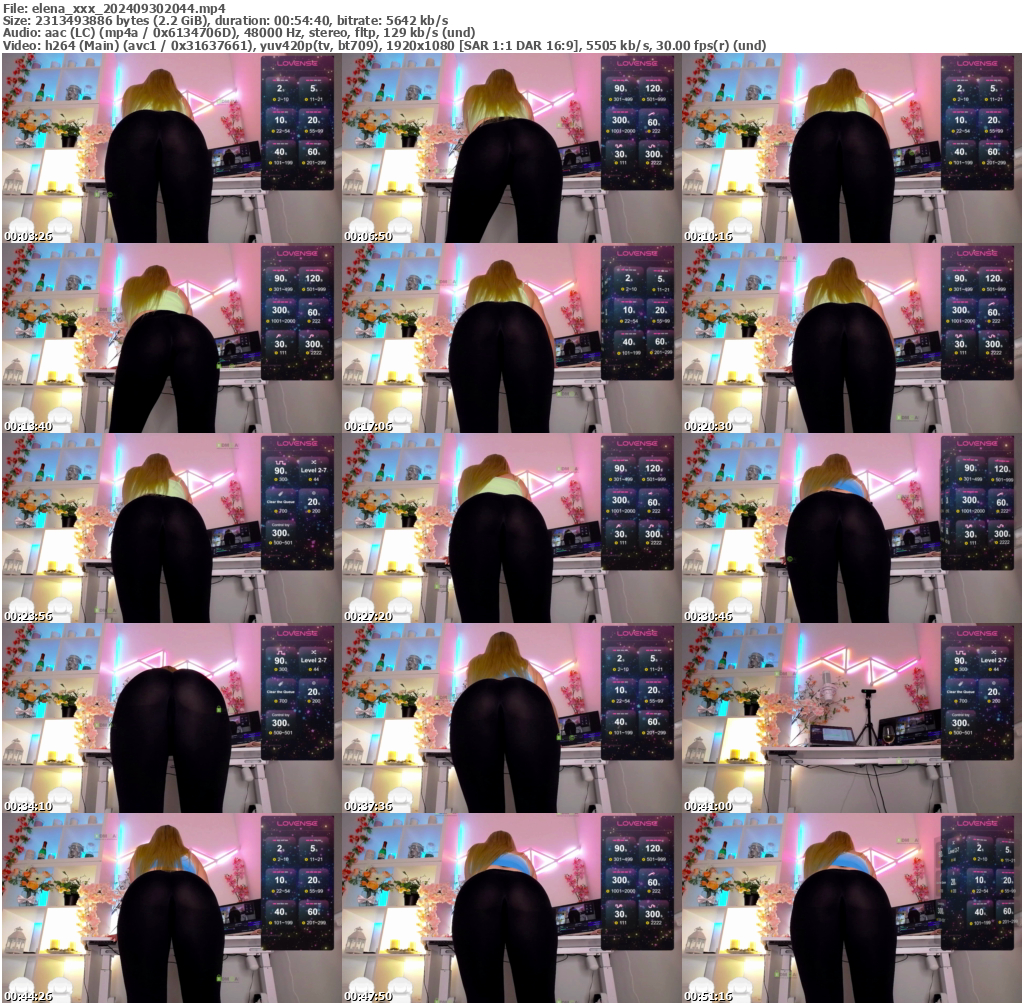 Preview thumb from elena_xxx on 2024-09-30 @ bongacams