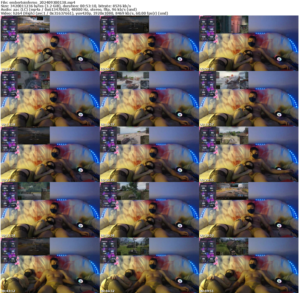 Preview thumb from embertoinferno on 2024-09-30 @ bongacams