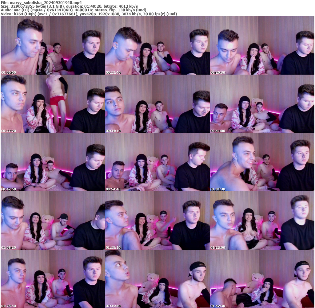 Preview thumb from maryy_sobolisha on 2024-09-30 @ bongacams