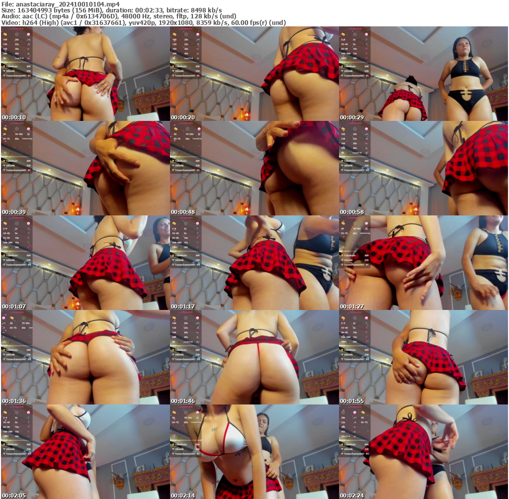 Preview thumb from anastaciaray on 2024-10-01 @ bongacams