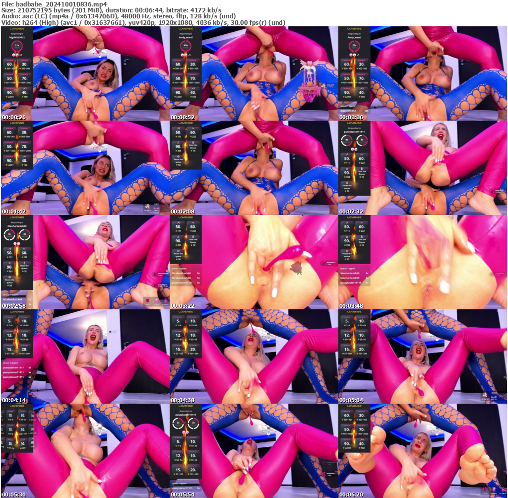 Preview thumb from badbabe on 2024-10-01 @ bongacams