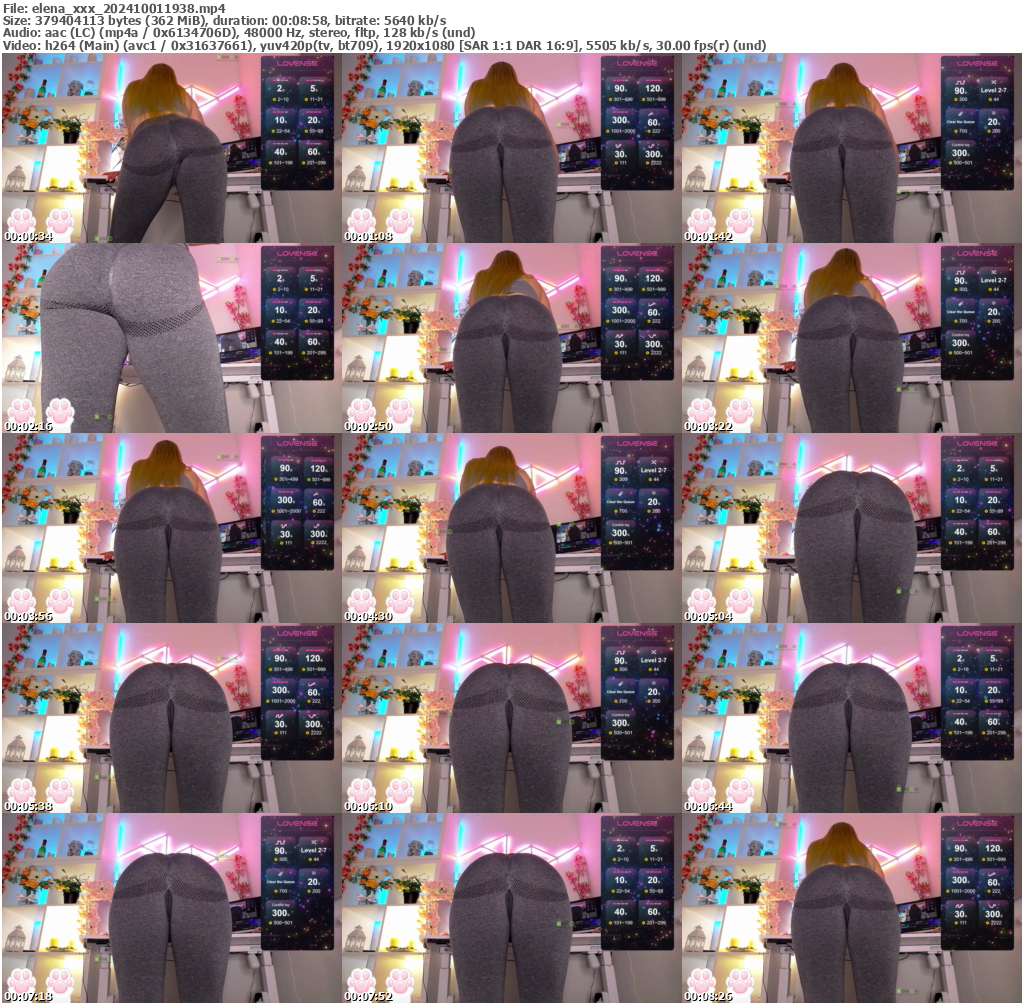 Preview thumb from elena_xxx on 2024-10-01 @ bongacams