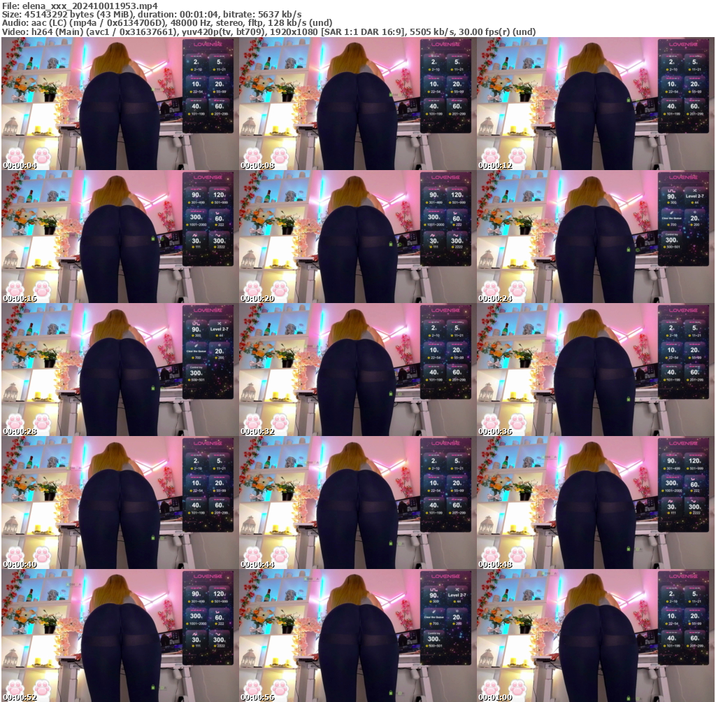 Preview thumb from elena_xxx on 2024-10-01 @ bongacams