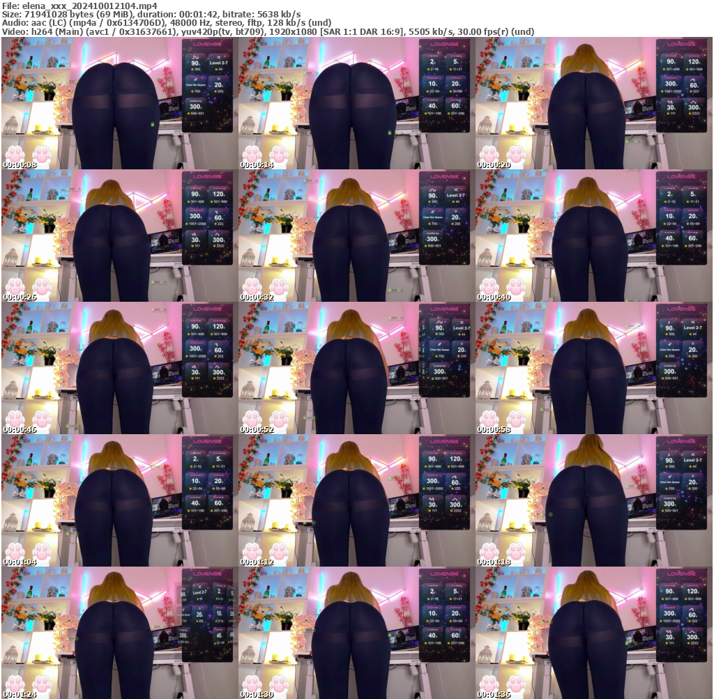 Preview thumb from elena_xxx on 2024-10-01 @ bongacams