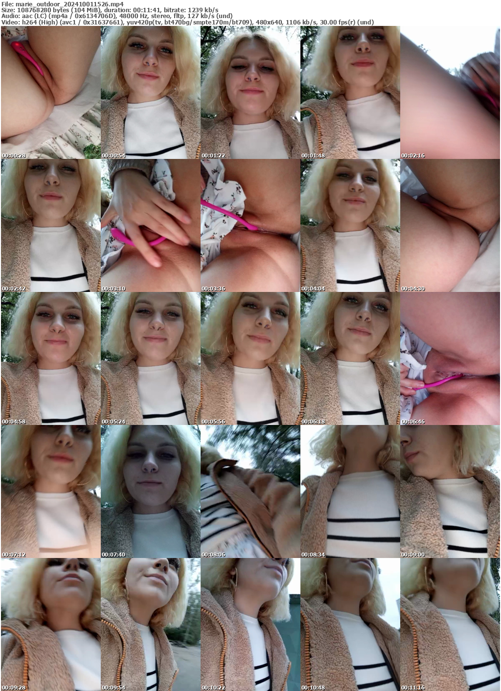 Preview thumb from marie_outdoor on 2024-10-01 @ bongacams