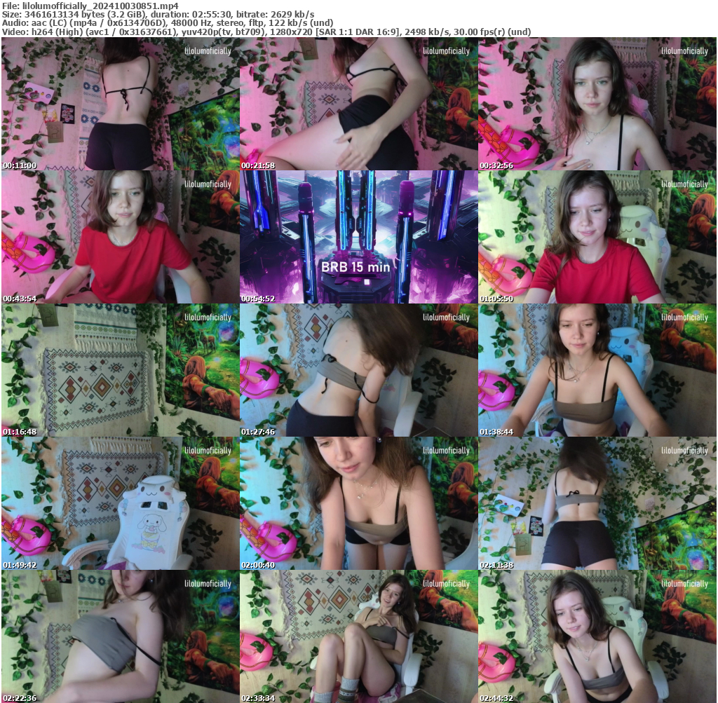 Preview thumb from lilolumofficially on 2024-10-03 @ bongacams