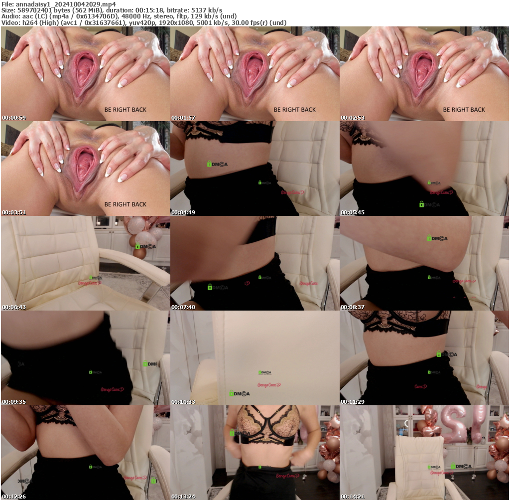 Preview thumb from annadaisy1 on 2024-10-04 @ bongacams