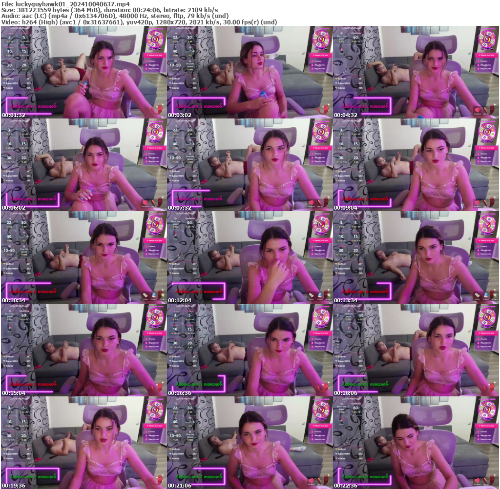 Preview thumb from luckyguyhawk01 on 2024-10-04 @ bongacams