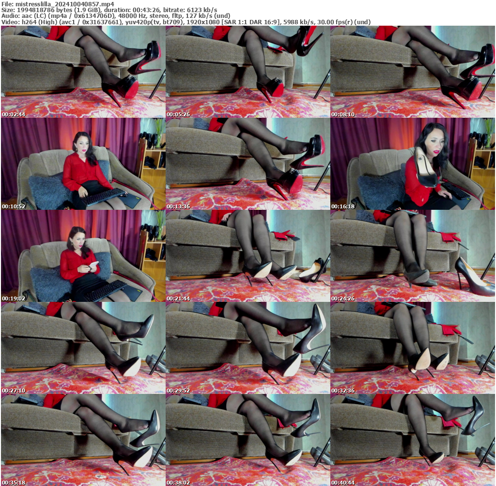 Preview thumb from mistresslilla on 2024-10-04 @ bongacams