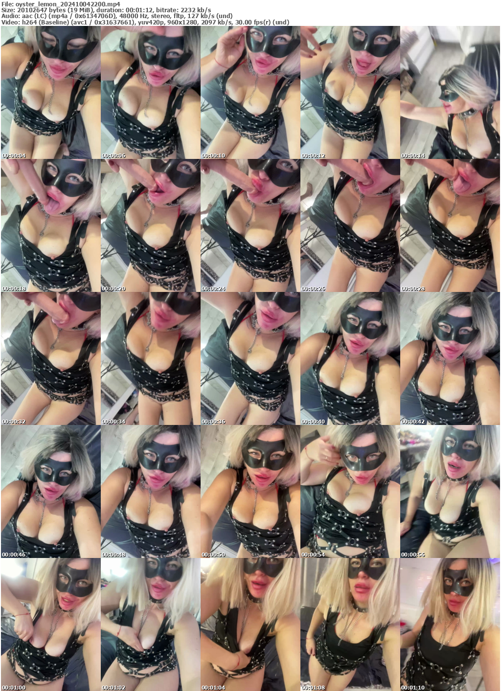 Preview thumb from oyster_lemon on 2024-10-04 @ bongacams