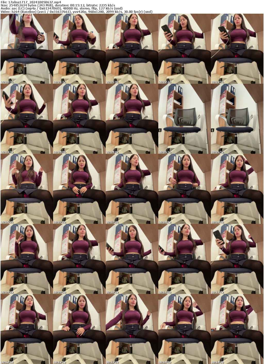 Preview thumb from 17alisa1717 on 2024-10-05 @ bongacams