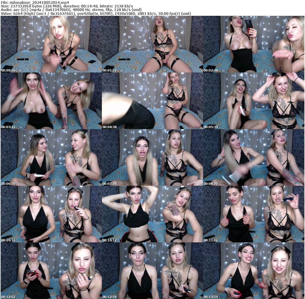 Preview thumb from milenalmur on 2024-10-05 @ bongacams