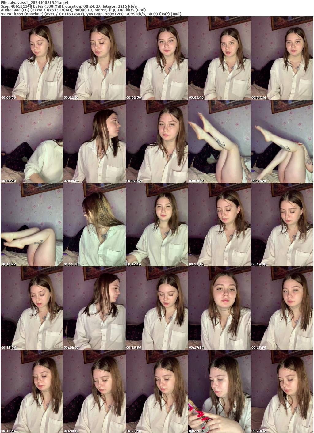 Preview thumb from alyavass1 on 2024-10-08 @ bongacams