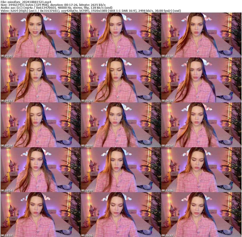 Preview thumb from mimifors on 2024-10-08 @ bongacams