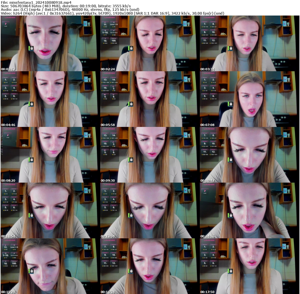 Preview thumb from missfentasy1 on 2024-10-08 @ bongacams