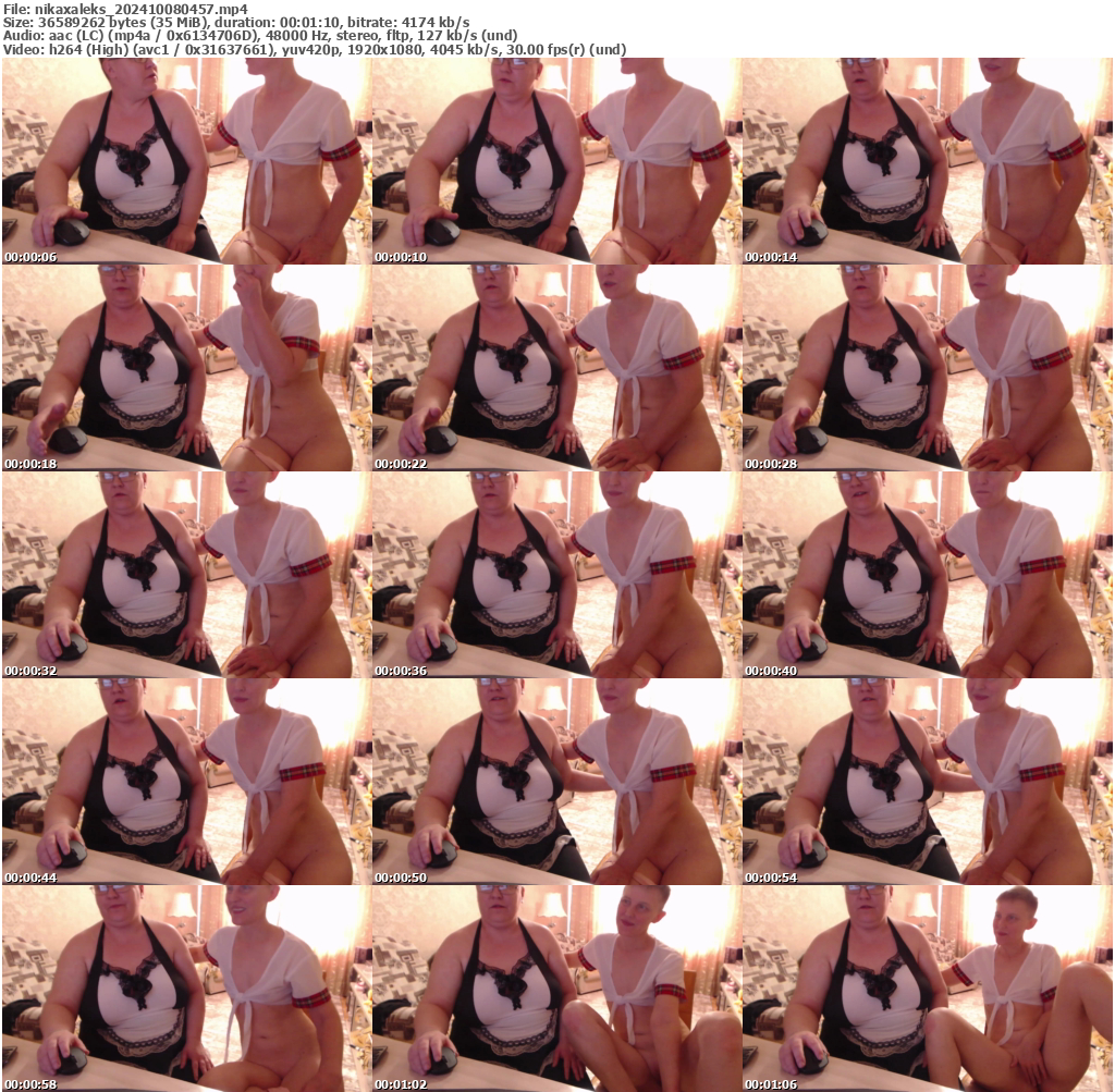 Preview thumb from nikaxaleks on 2024-10-08 @ bongacams