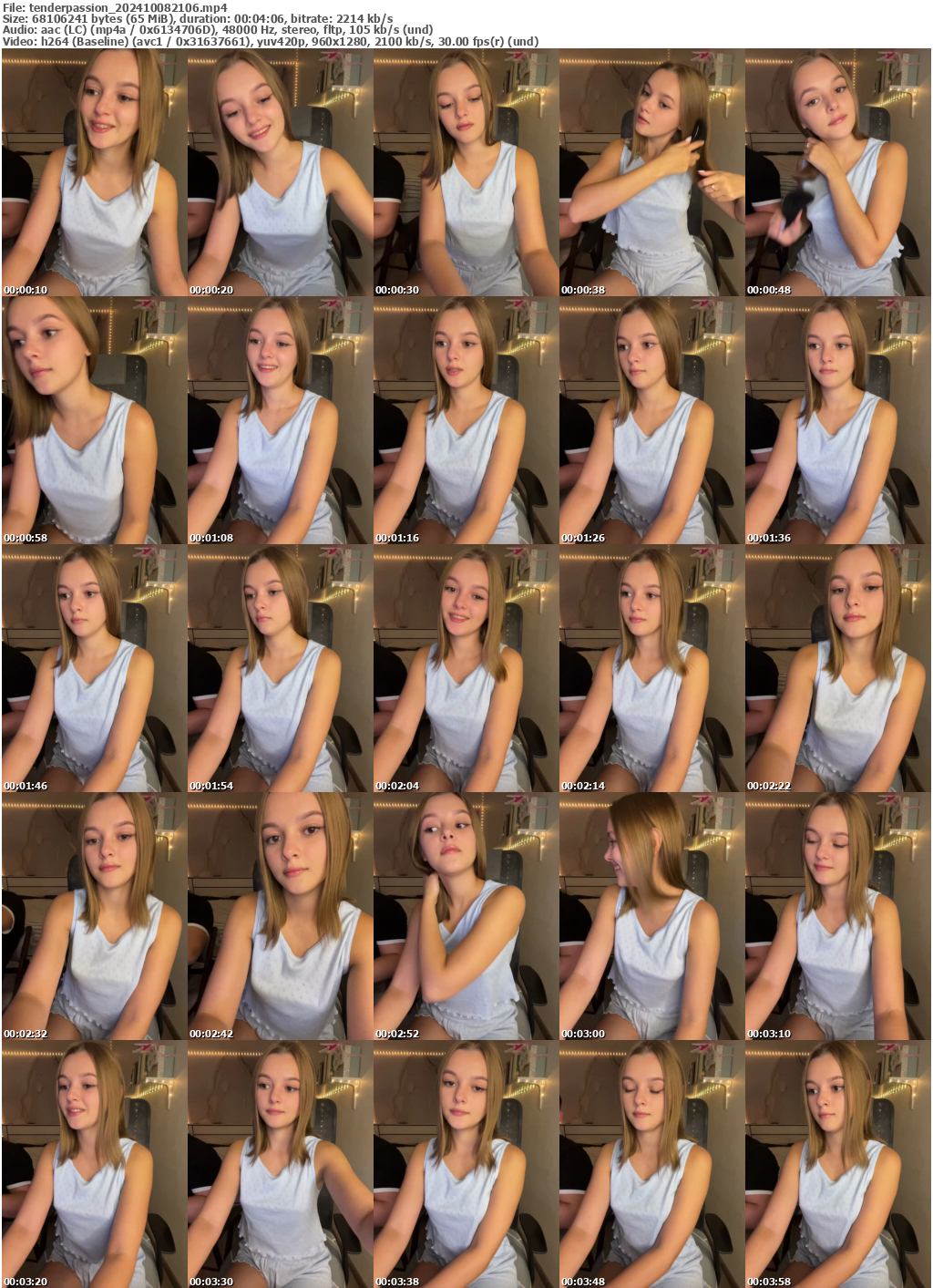 Preview thumb from tenderpassion on 2024-10-08 @ bongacams