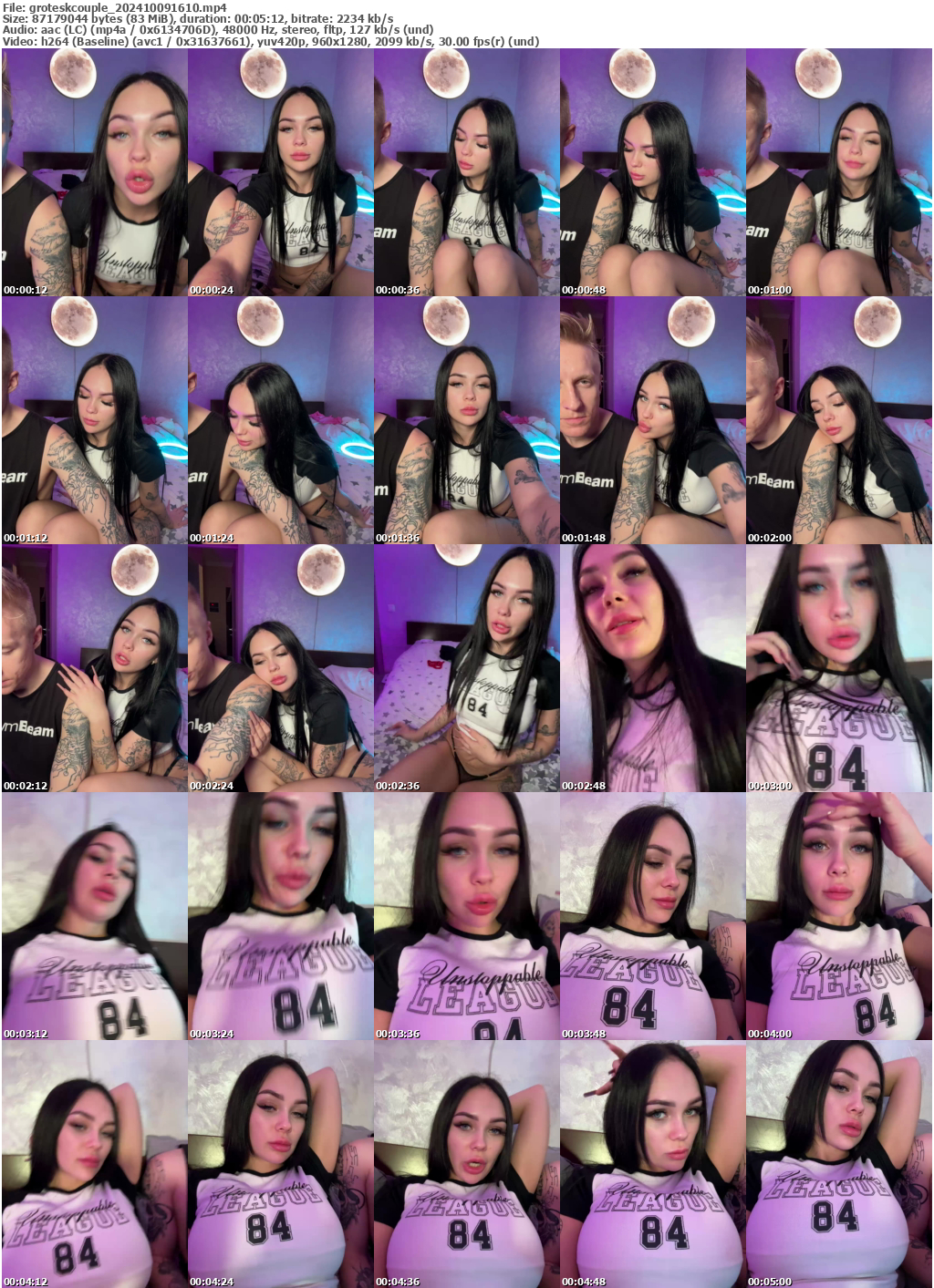 Preview thumb from groteskcouple on 2024-10-09 @ bongacams