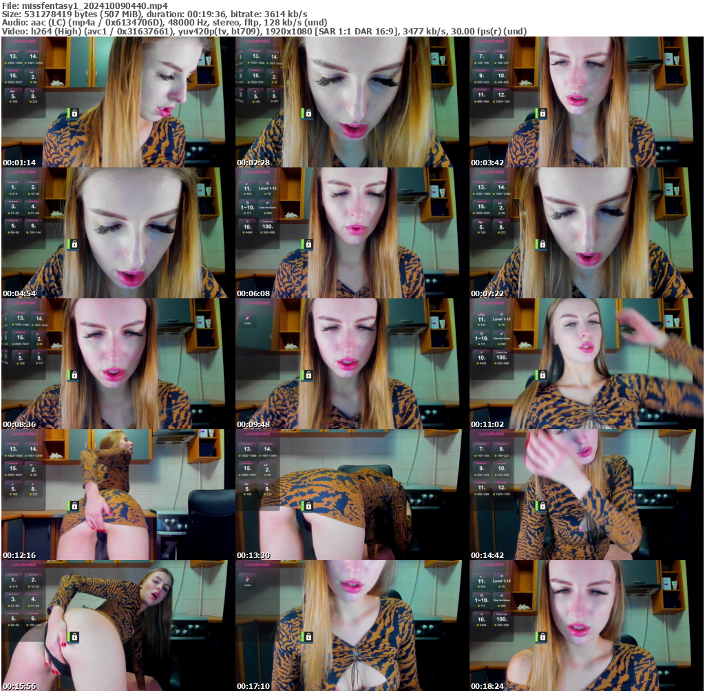 Preview thumb from missfentasy1 on 2024-10-09 @ bongacams