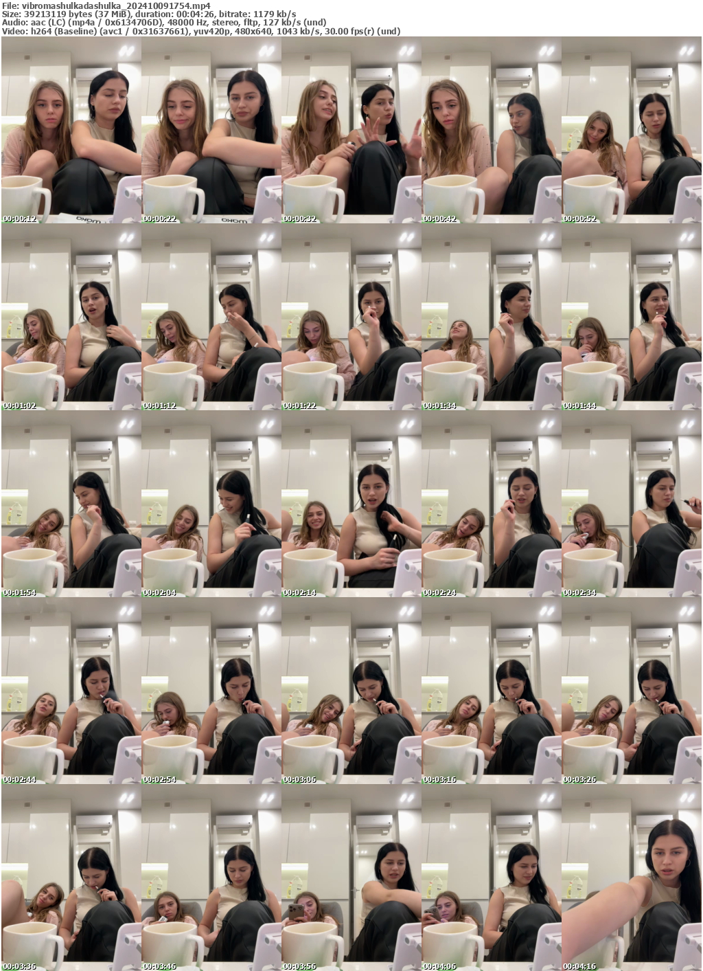 Preview thumb from vibromashulkadashulka on 2024-10-09 @ bongacams