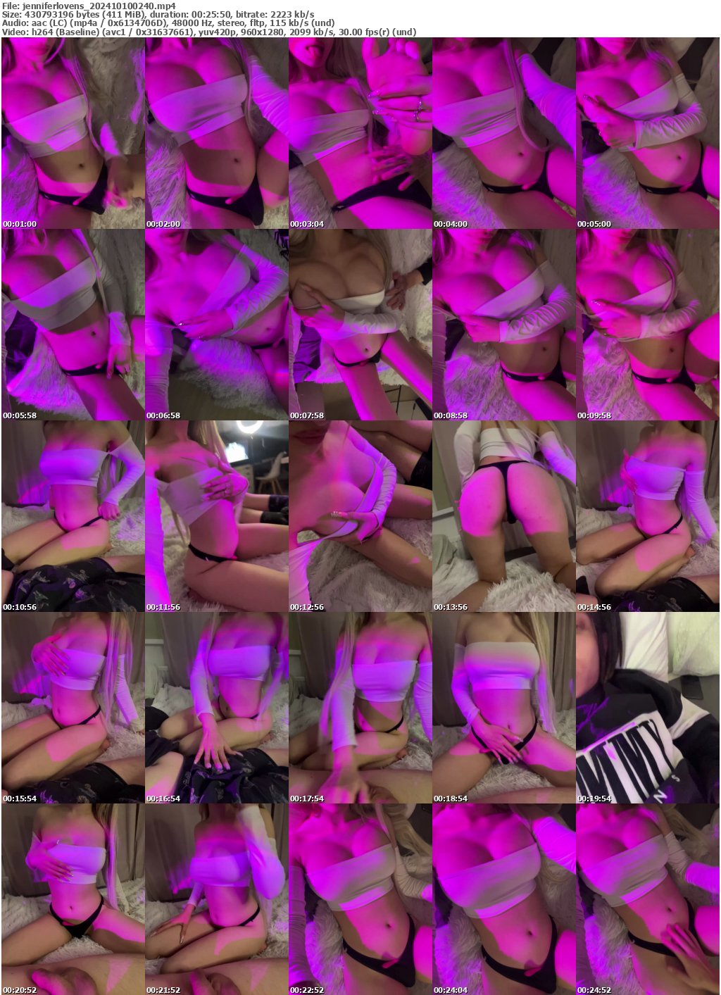 Preview thumb from jenniferlovens on 2024-10-10 @ bongacams