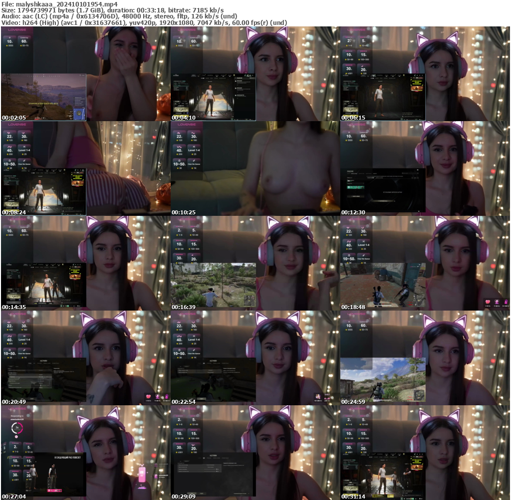 Preview thumb from malyshkaaa on 2024-10-10 @ bongacams