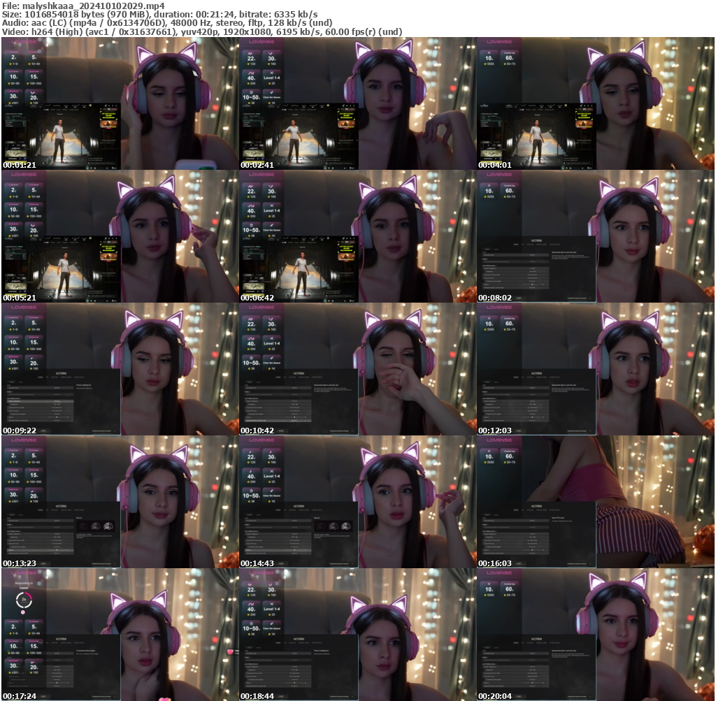 Preview thumb from malyshkaaa on 2024-10-10 @ bongacams