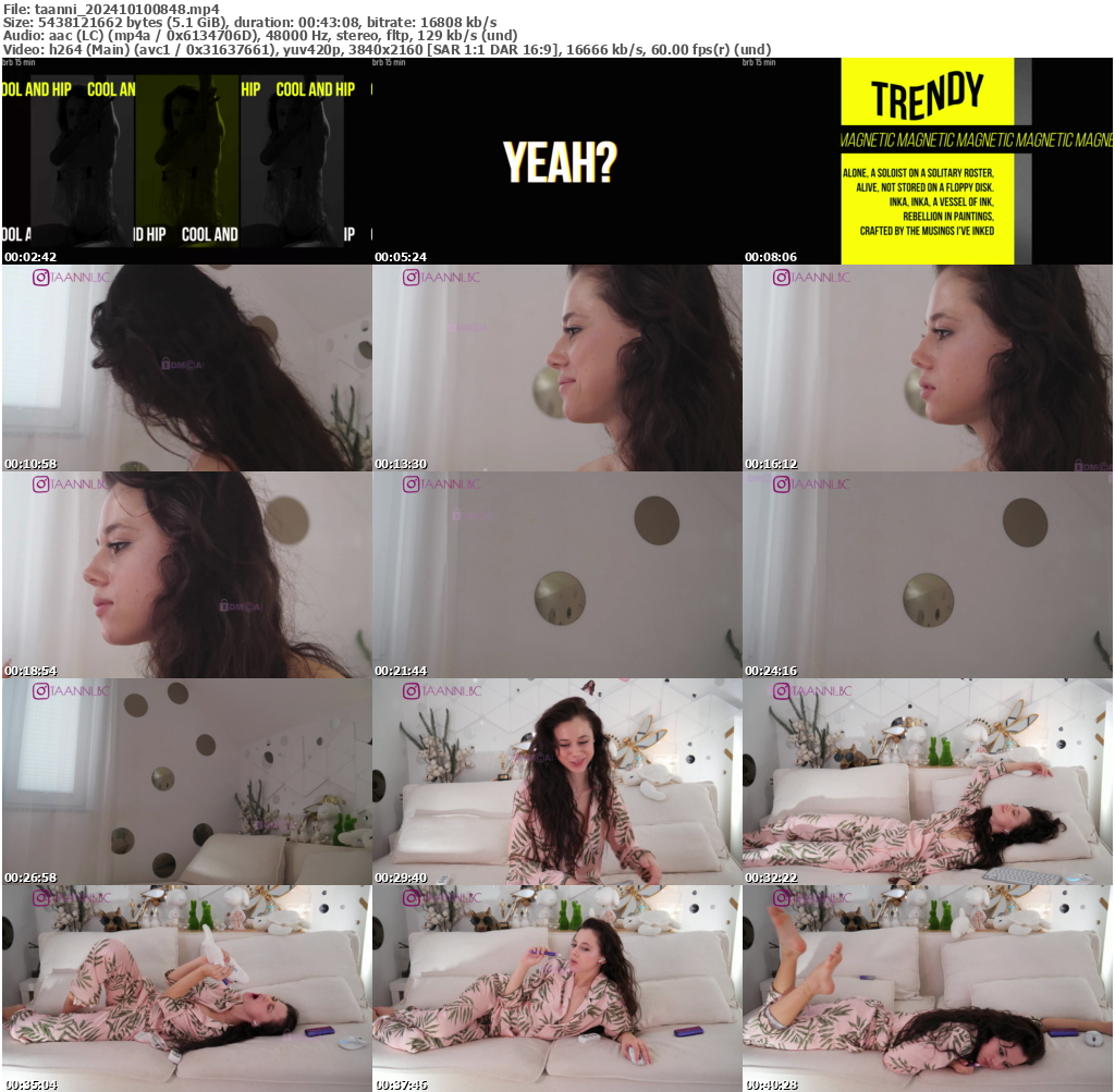 Preview thumb from taanni on 2024-10-10 @ bongacams
