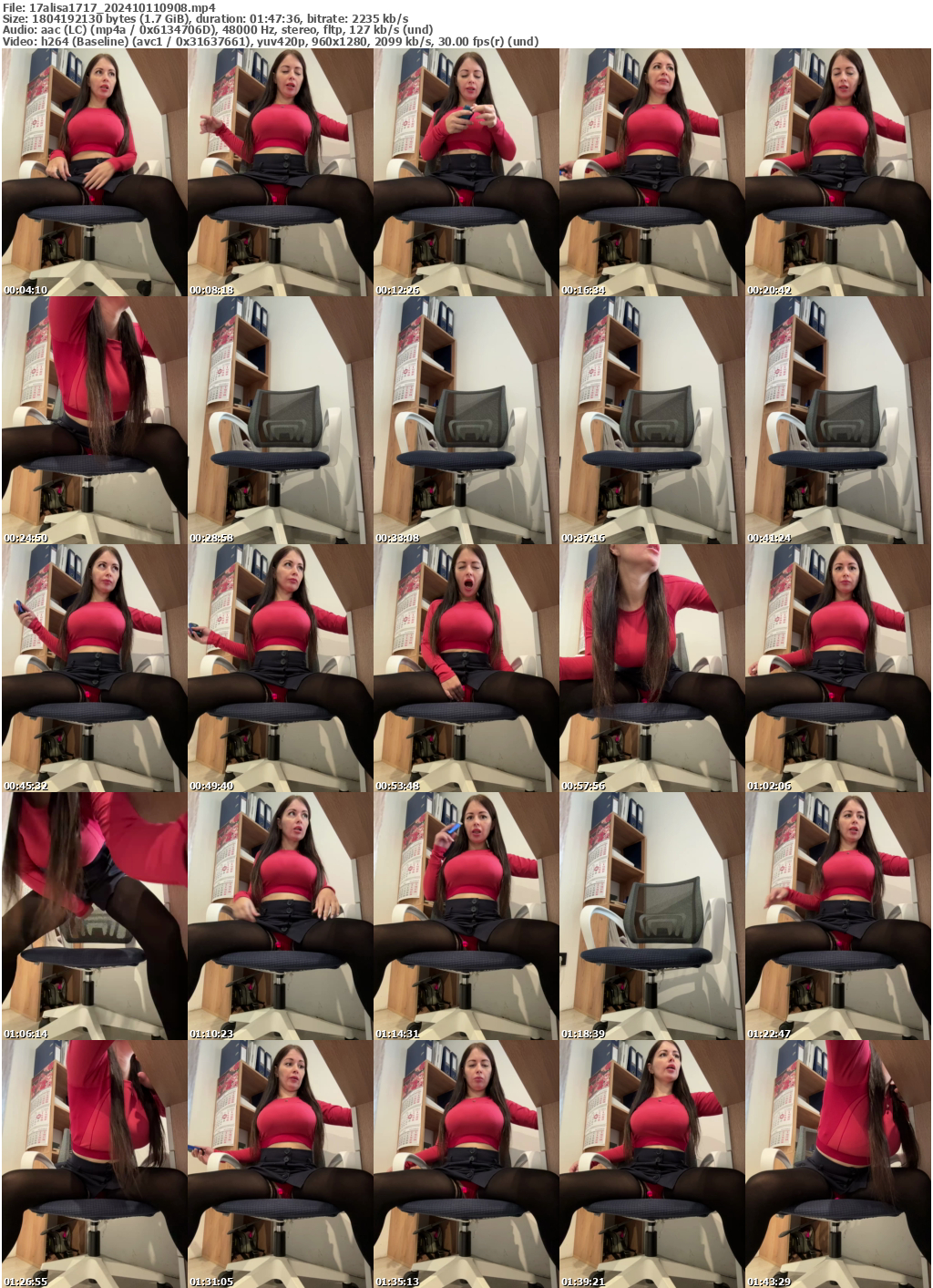 Preview thumb from 17alisa1717 on 2024-10-11 @ bongacams