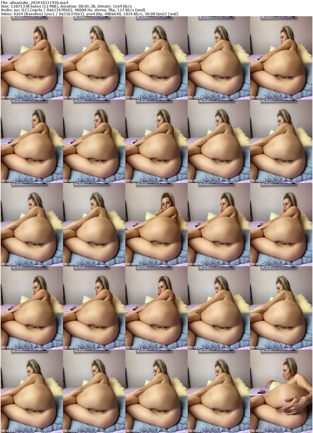 Preview thumb from alisamaks on 2024-10-11 @ bongacams