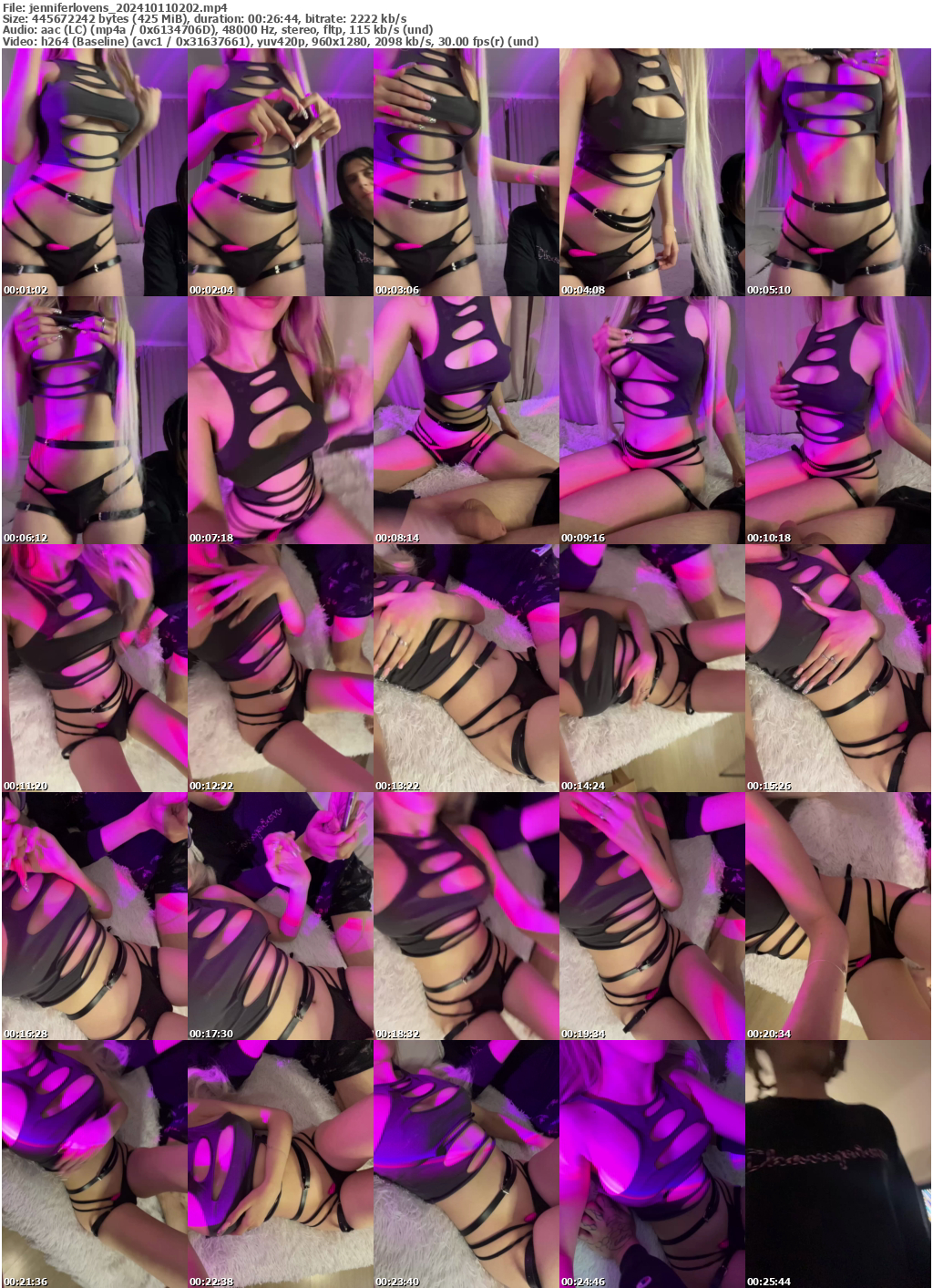 Preview thumb from jenniferlovens on 2024-10-11 @ bongacams