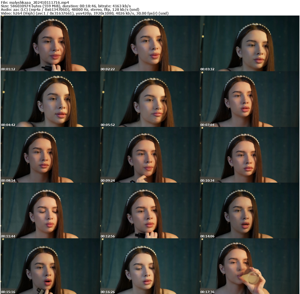 Preview thumb from malyshkaaa on 2024-10-11 @ bongacams