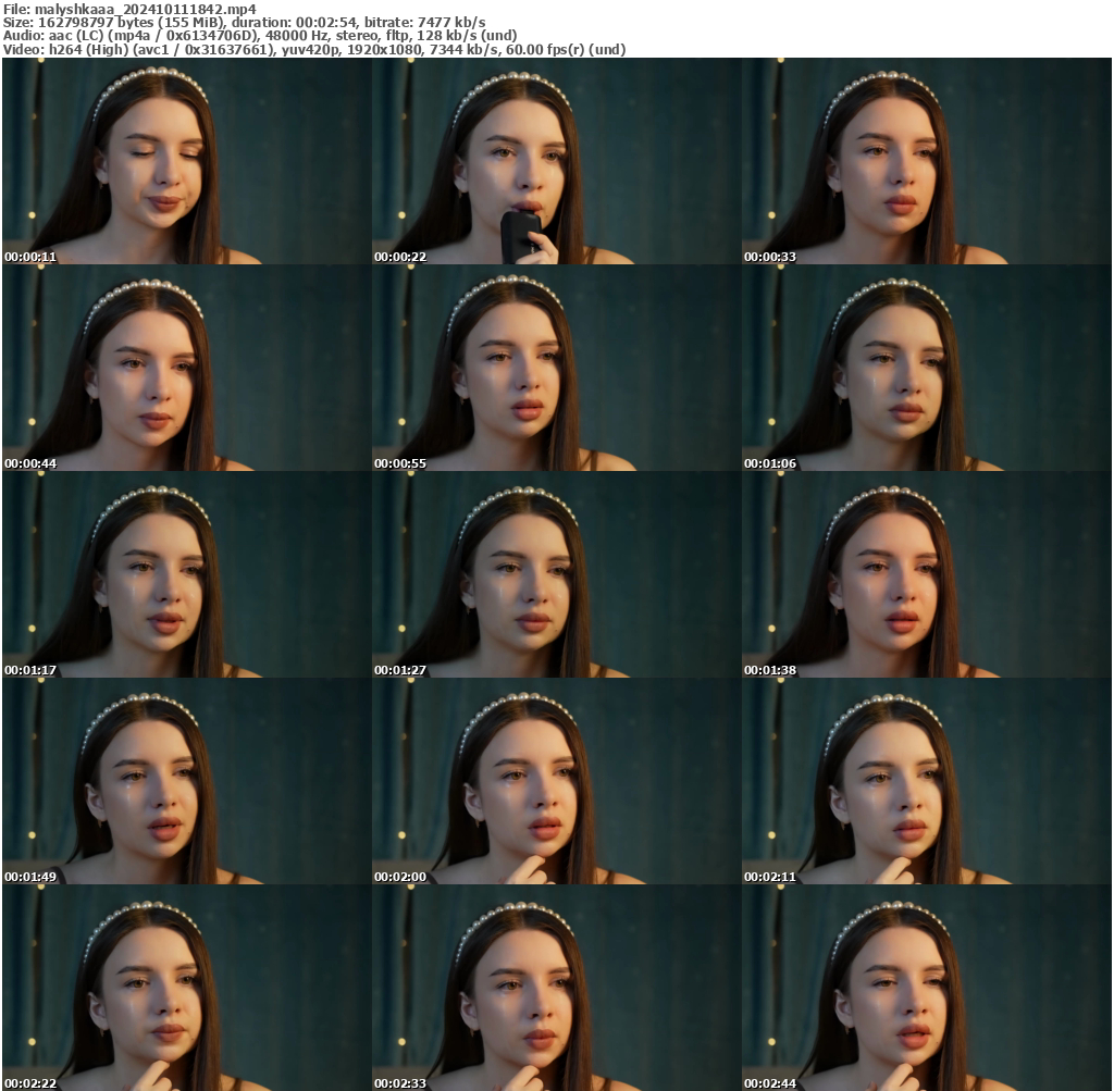 Preview thumb from malyshkaaa on 2024-10-11 @ bongacams