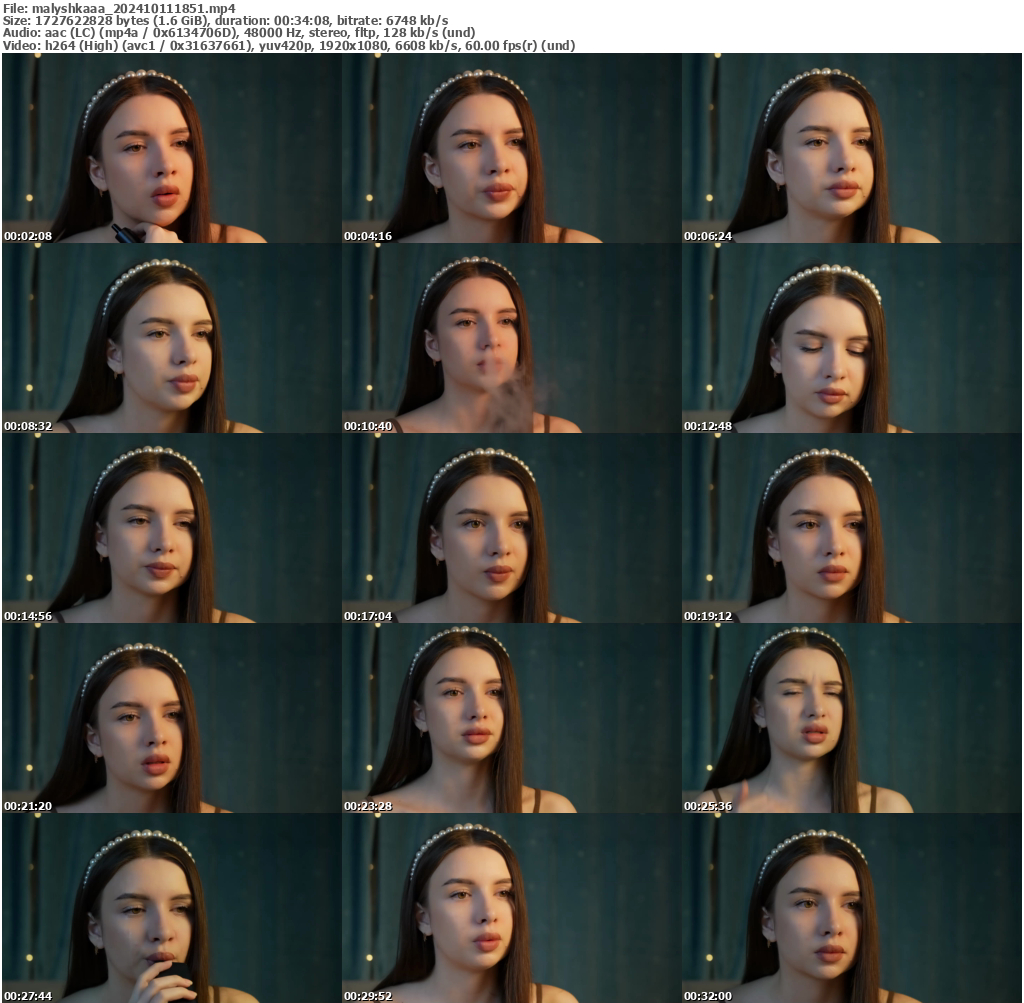 Preview thumb from malyshkaaa on 2024-10-11 @ bongacams