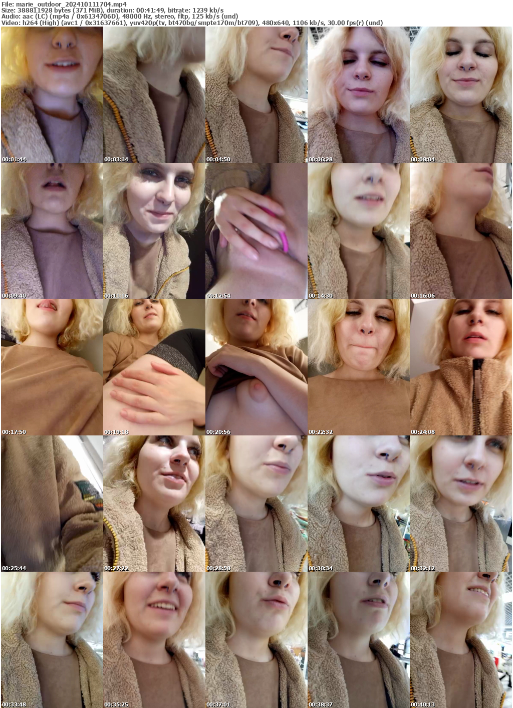 Preview thumb from marie_outdoor on 2024-10-11 @ bongacams