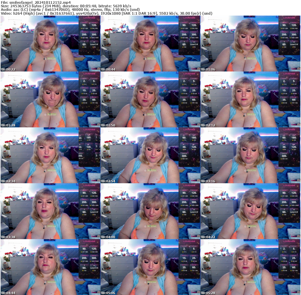 Preview thumb from smileofangel on 2024-10-11 @ bongacams