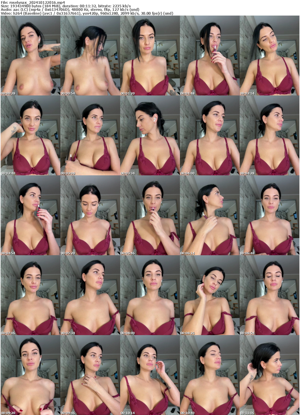 Preview thumb from roselynax on 2024-10-12 @ bongacams