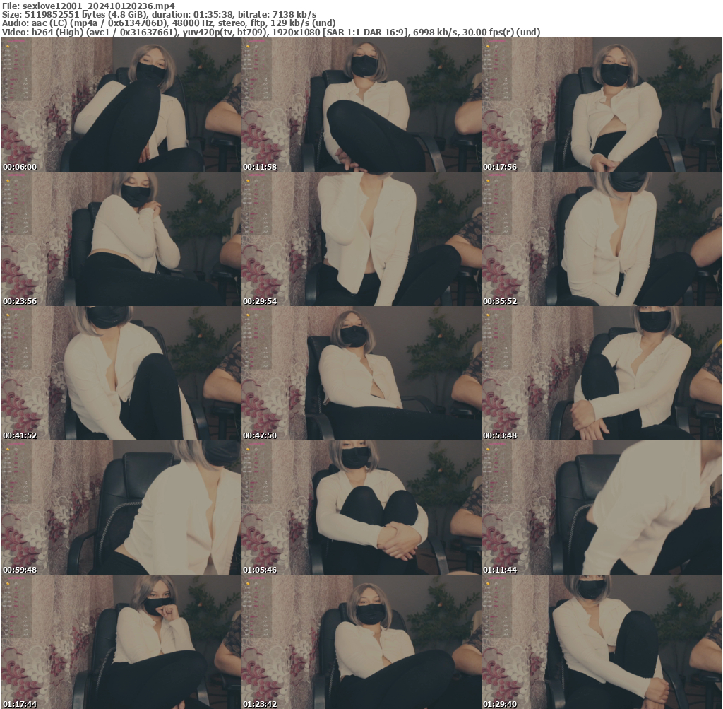 Preview thumb from sexlove12001 on 2024-10-12 @ bongacams