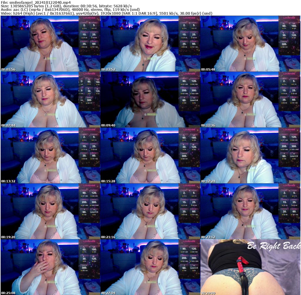 Preview thumb from smileofangel on 2024-10-12 @ bongacams