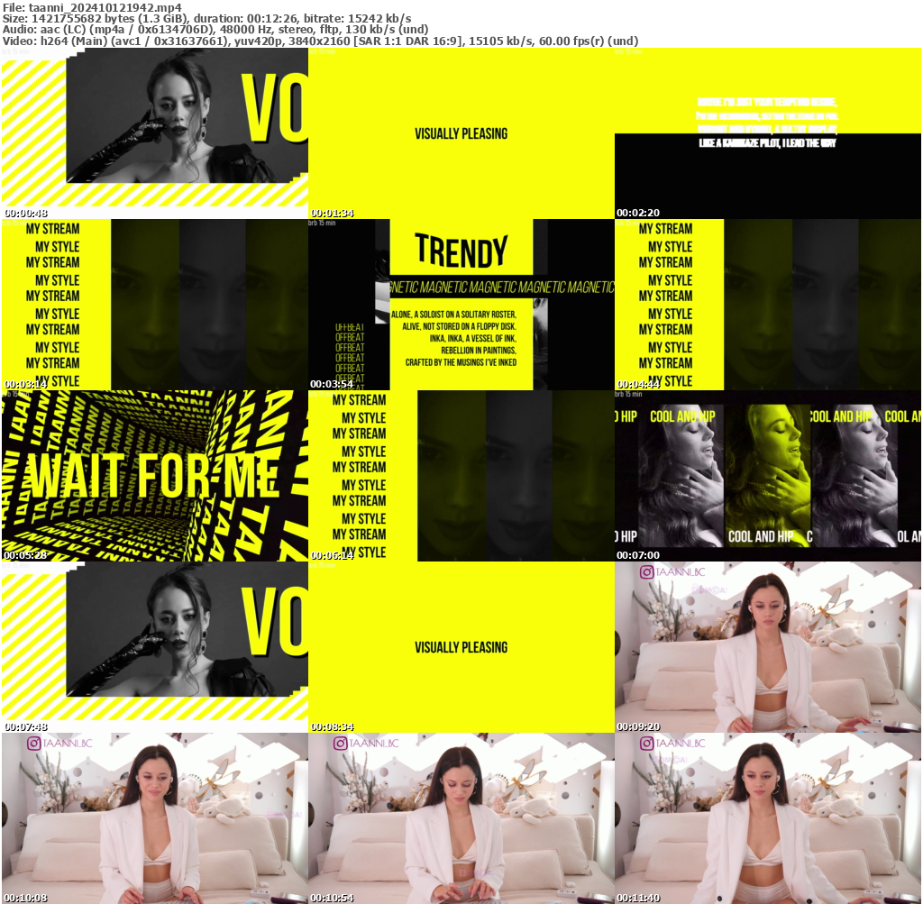 Preview thumb from taanni on 2024-10-12 @ bongacams