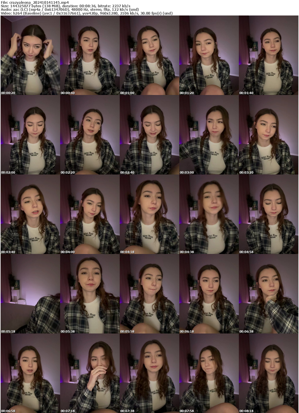 Preview thumb from crazyaleona on 2024-10-14 @ bongacams