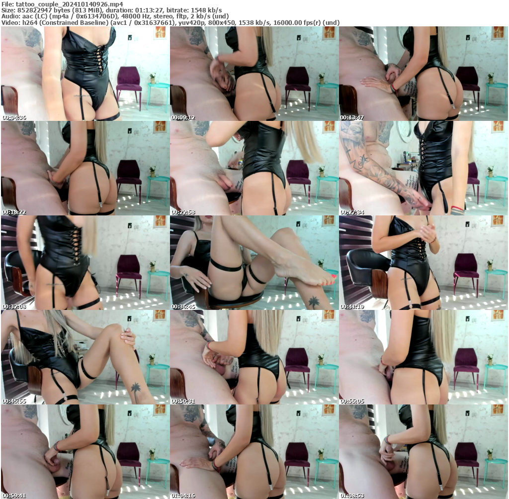 Preview thumb from tattoo_couple on 2024-10-14 @ bongacams