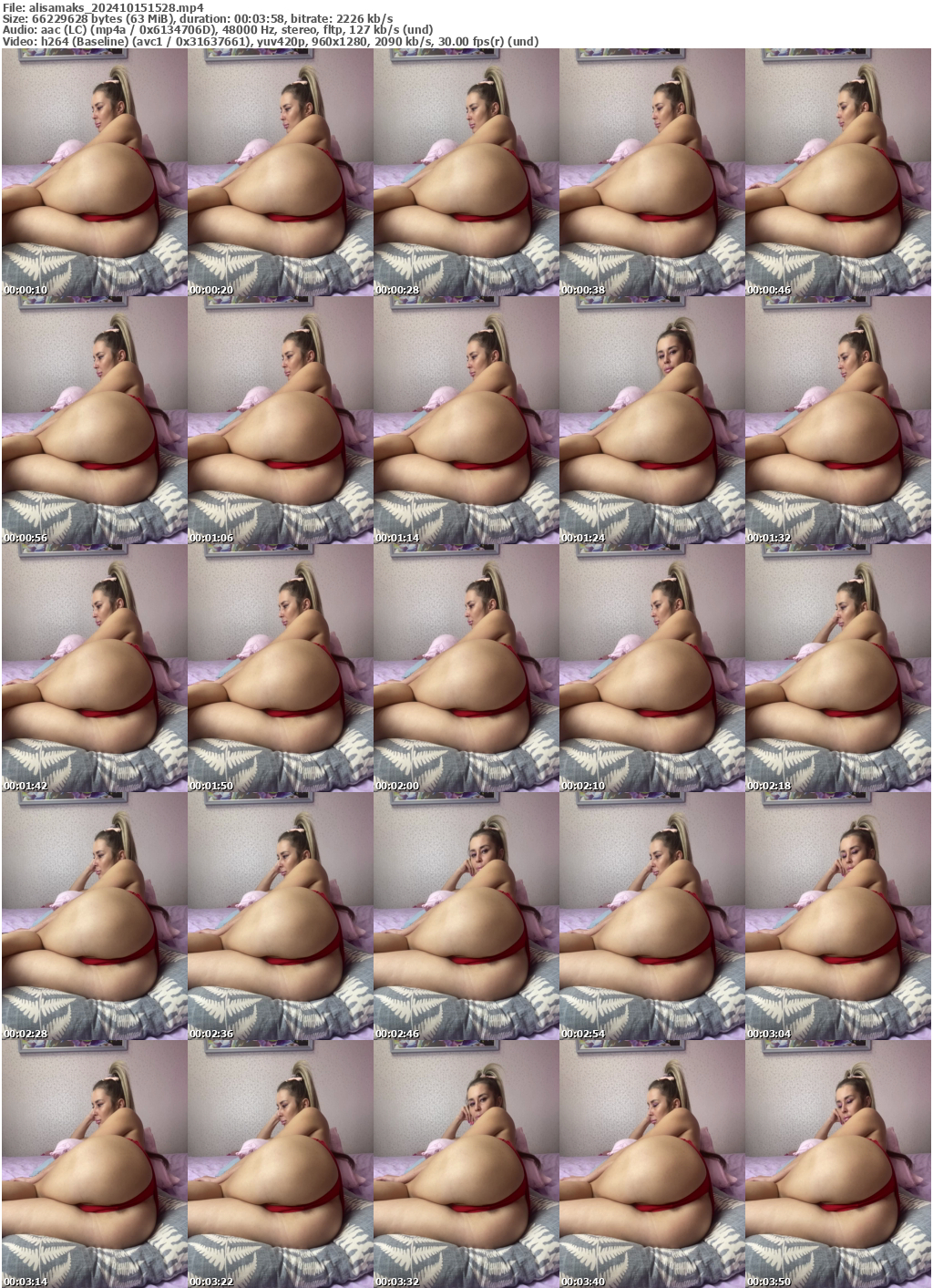 Preview thumb from alisamaks on 2024-10-15 @ bongacams