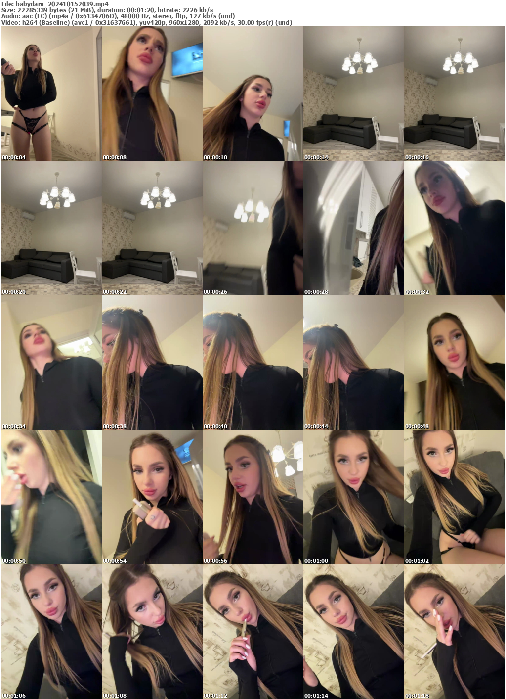 Preview thumb from babydarii on 2024-10-15 @ bongacams